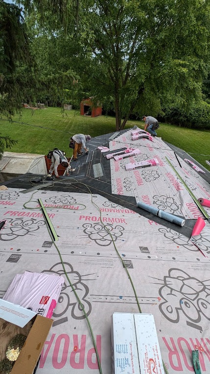 Roof ventilation and shingle installation in Hilliard OH